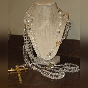 Crystal Beaded Wedding Rosary Wedding Lasso
